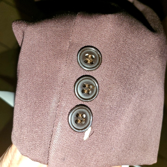 Vintage Vitale & Figli men's wool suit sz 38L plum - Picture 5 of 5